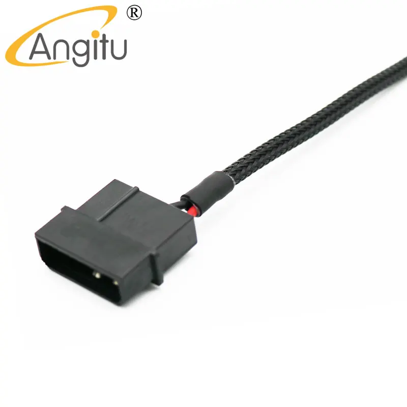 Angitu Male Molex IDE 4Pin to 6Pin Optical Drive Power Cable  6Pin Slimline Adapter Notebook Optical Drive Cable-30cm 50cm(12\