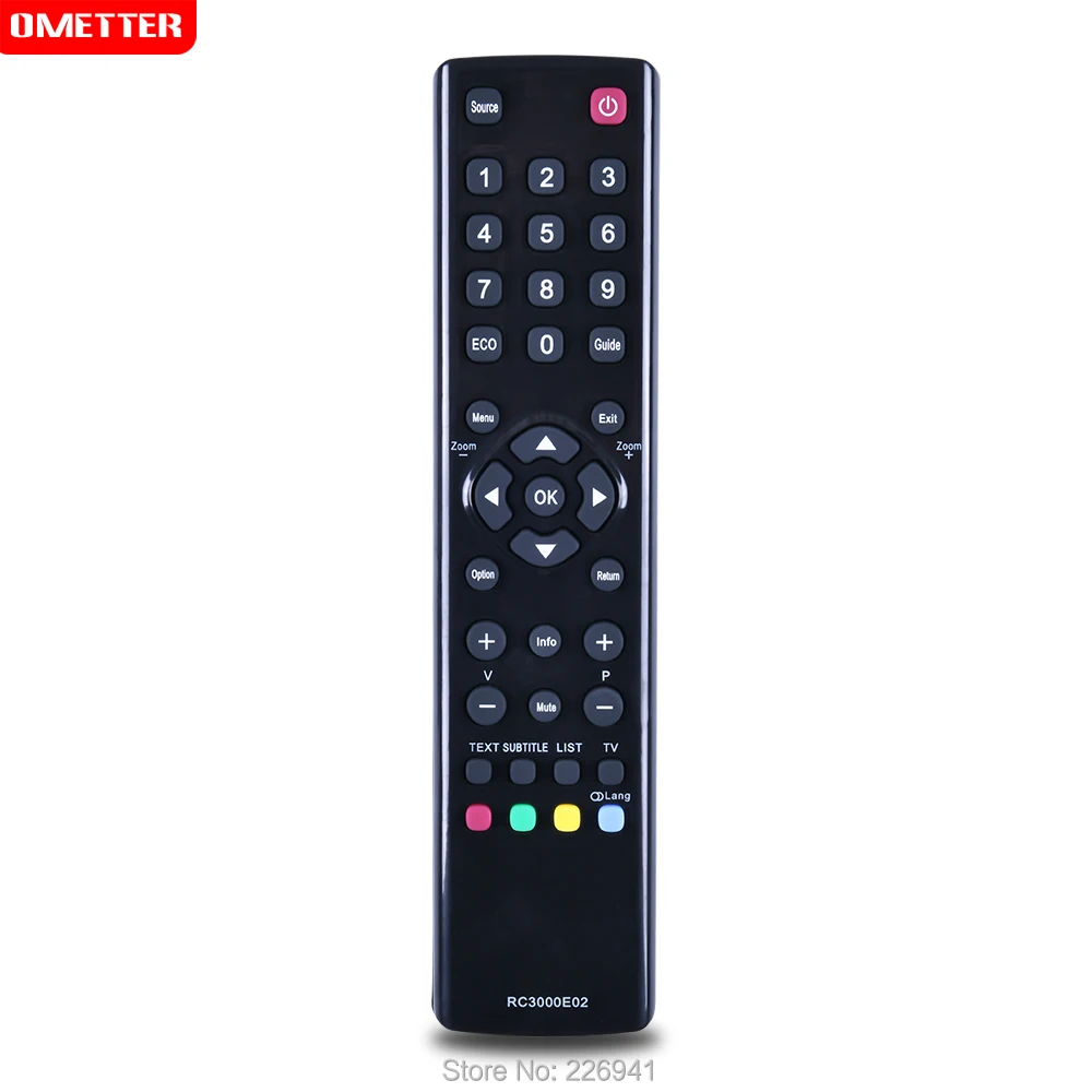 Universal TV Remote Control Replacement for TCL RC3000E02 LED LCD TV Remote Control