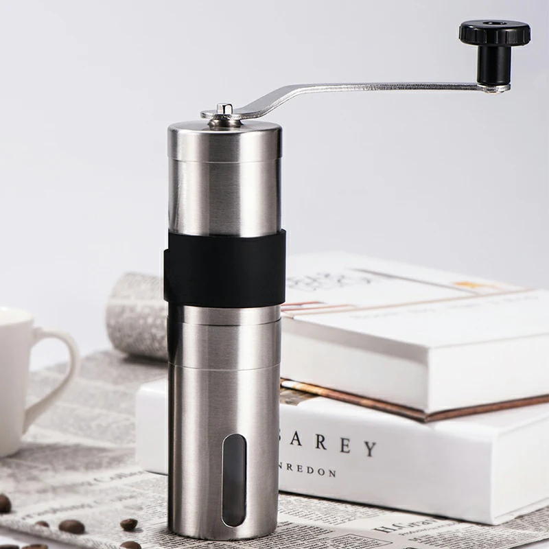 

48mm New Mini Coffee Grinder Stainless Steel Silver Handmade Coffee Bean Burr Grinder Grinder Kitchen Tool Grinder