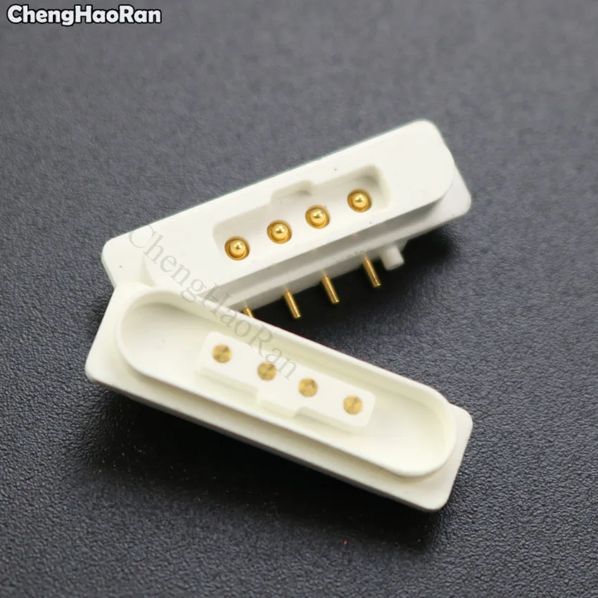 ChengHaoRan connettore magnetico Pogo Pin caricato a molla magneti a 4pin passo 2.2MM 2.75MM fori passanti PCB saldatura maschio femmina sonda