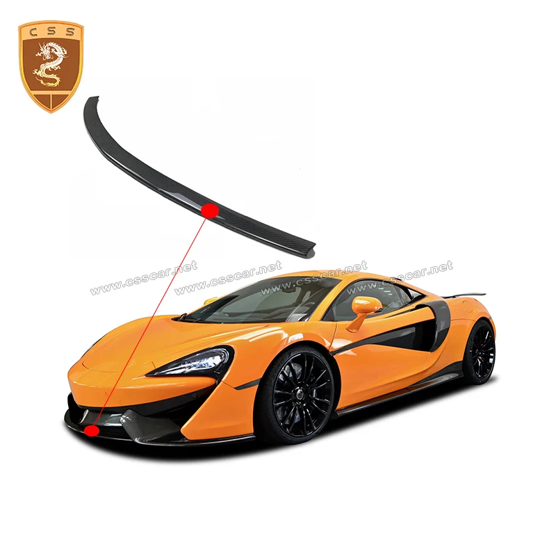 

Commas Carbon Fiber Front Lip For McLaren 540C 570S 570GT 2016-2021 Nov Style Front Bumper Lower Splitter Lip Decoration