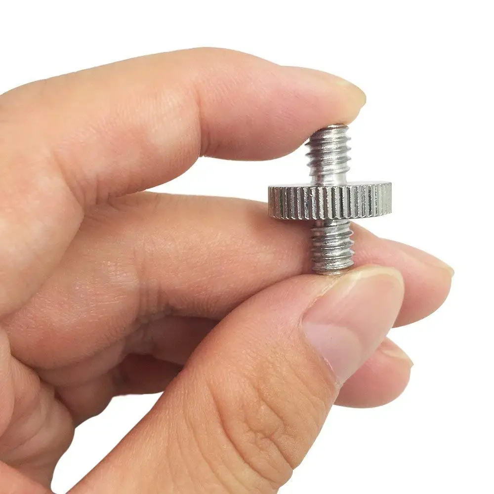 1/4 "Мужской до 1/4" 3/8 "наружной резьбой переходник 1/4 3/8 Inch двойной мужской винт-адаптер с наружной резьбой поддерживает штатив Mayitr Камера аксессуары