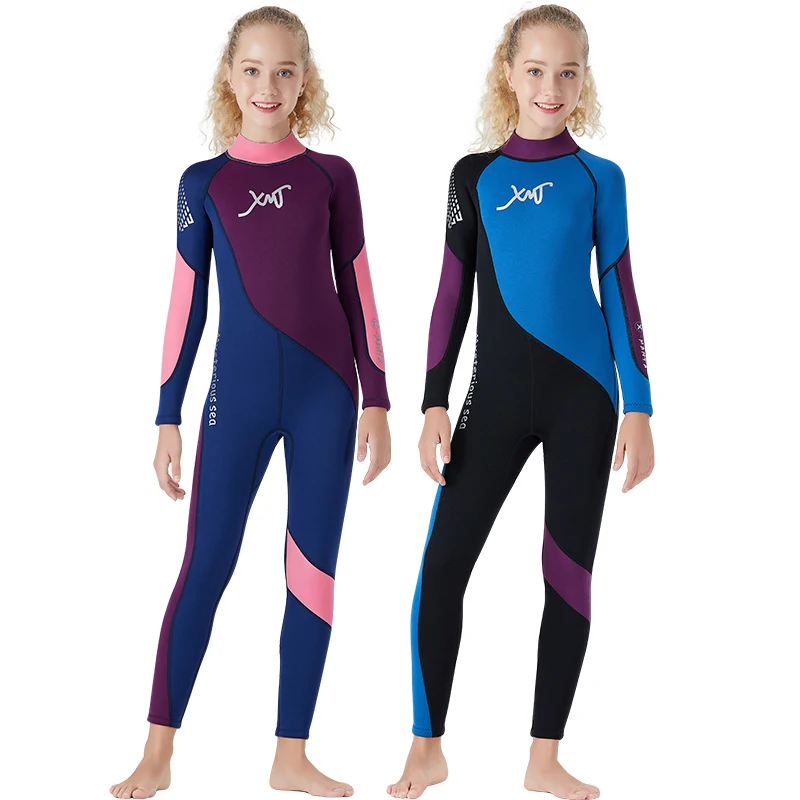 

2.5mm Teenager Neoprene Wetsuit One Pieces Surfing Diving Suit Keep Warm Swimwear Overall Swimsuit Young Men Swimming Wetsuit