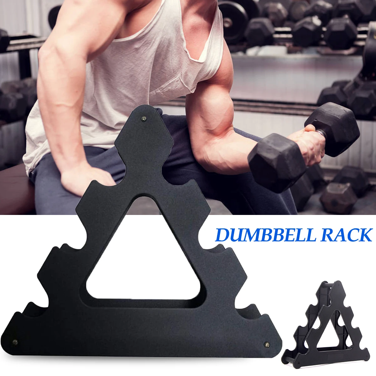 Stable Durable Dumbbell Rack PVC Holder for Small Dumbbell Storage Bracket Home Fitness Gym Equipment Accessories