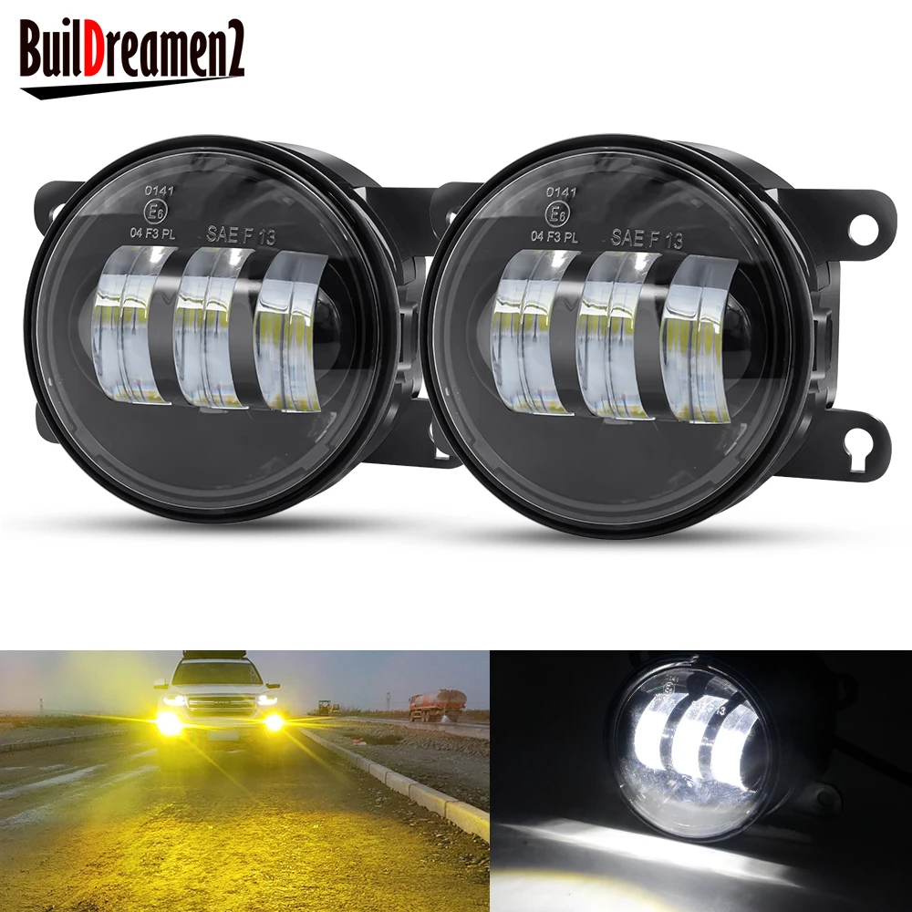 

2 X Car Fog Light Assembly LED Lens Fog Daytime Driving Lamp DRL 30W For Dacia Solenza Duster Sandero Logan Mazda Scion Lincoln