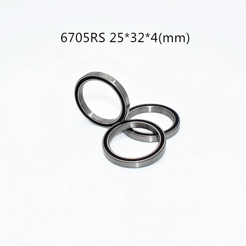 6705RS Bearing 1pcs 25*32*4(mm) chrome steel rubber Sealed High speed Mechanical equipment parts