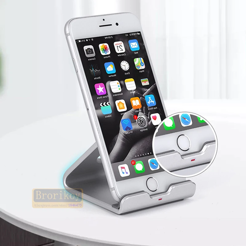 Top Universal Metal Aluminum Mobile Phone Stand Holder for iPhone Samsung Xiaomi iPad Tablet Fast Cooling Desket office Bracket