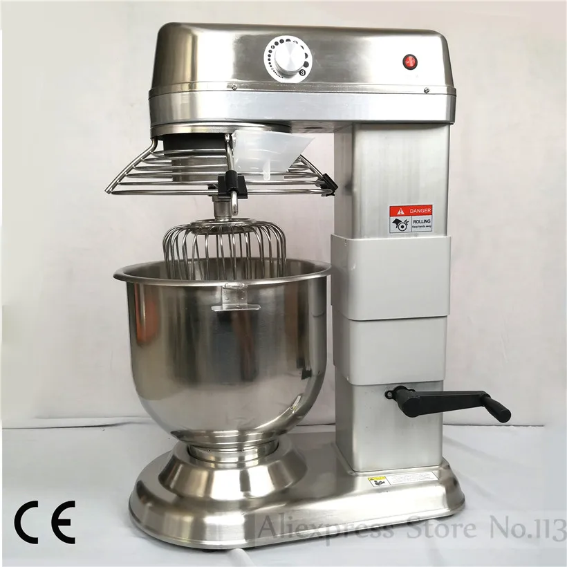 20L Commercial Stand Food Mixer Stainless Steel Egg Beater Electric Dough Mixer 1000W Three Heads Replacement 220V 110V