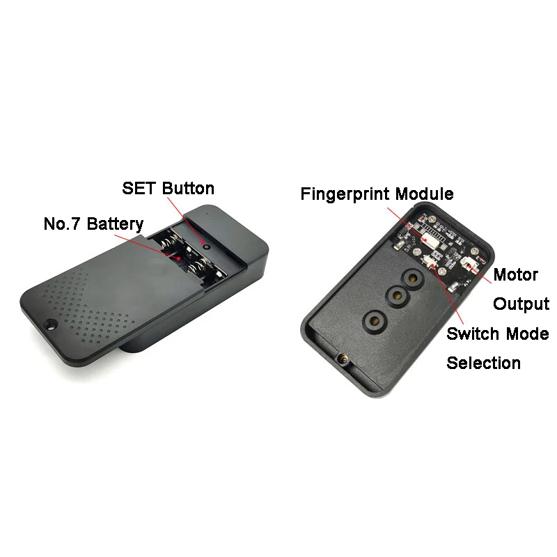 K236-A DC6V 4*AAA Battery Admin/User Low Power Consumption Fingerprint Control Board With Battery Box For Door Access System