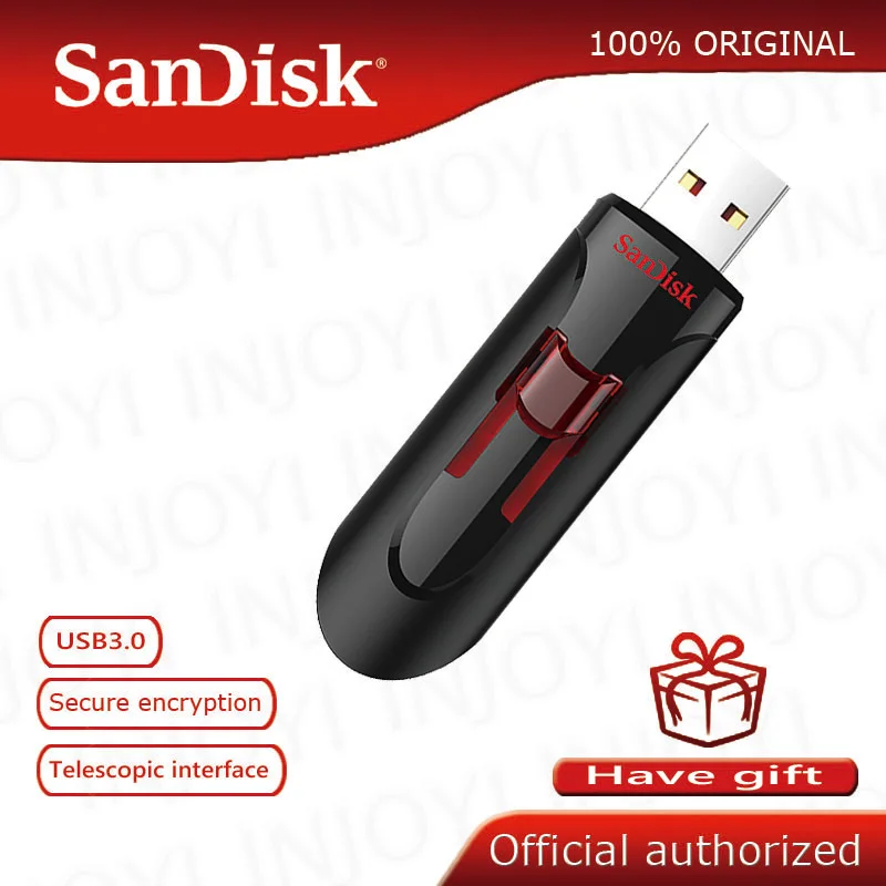 

USB флеш-накопитель SanDisk CZ600, 100% оригинал, 16 ГБ 128 ГБ, флешка 64 ГБ, USB 3,0, Флешка 32 Гб