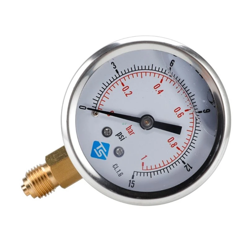 1/4 BSP Pressure Compound Vacuum Gauge Glycerine Filled Gauges 68mm Dial Vac To 10000 Psi Bottom Mount