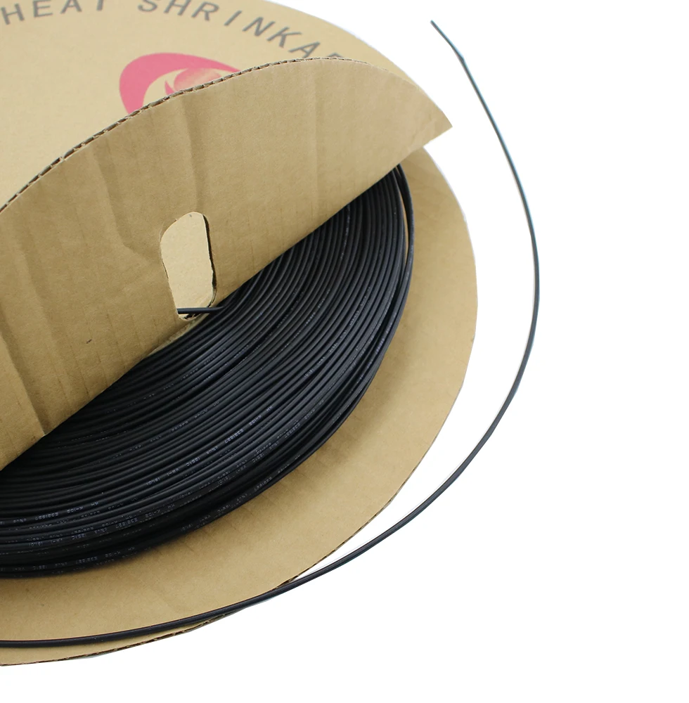 1 METER / 5 METER / LOT BLACK 1mm 1.5mm 2mm 2.5mm 3mm 3.5mm 4mm 5mm 6mm Heat Shrink Tubing Tube