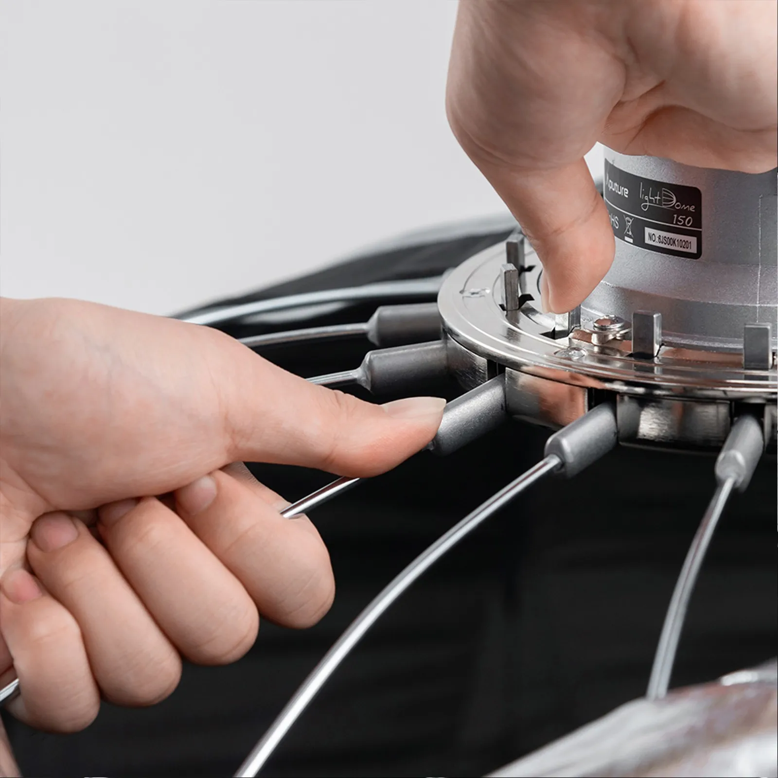 Aputure ضوء قبة 150 59 "فتحة كبيرة سوفت بوكس بونز جبل سوفت بوكس لمقابلات إنشاء المحتوى صورة التصوير الفوتوغرافي