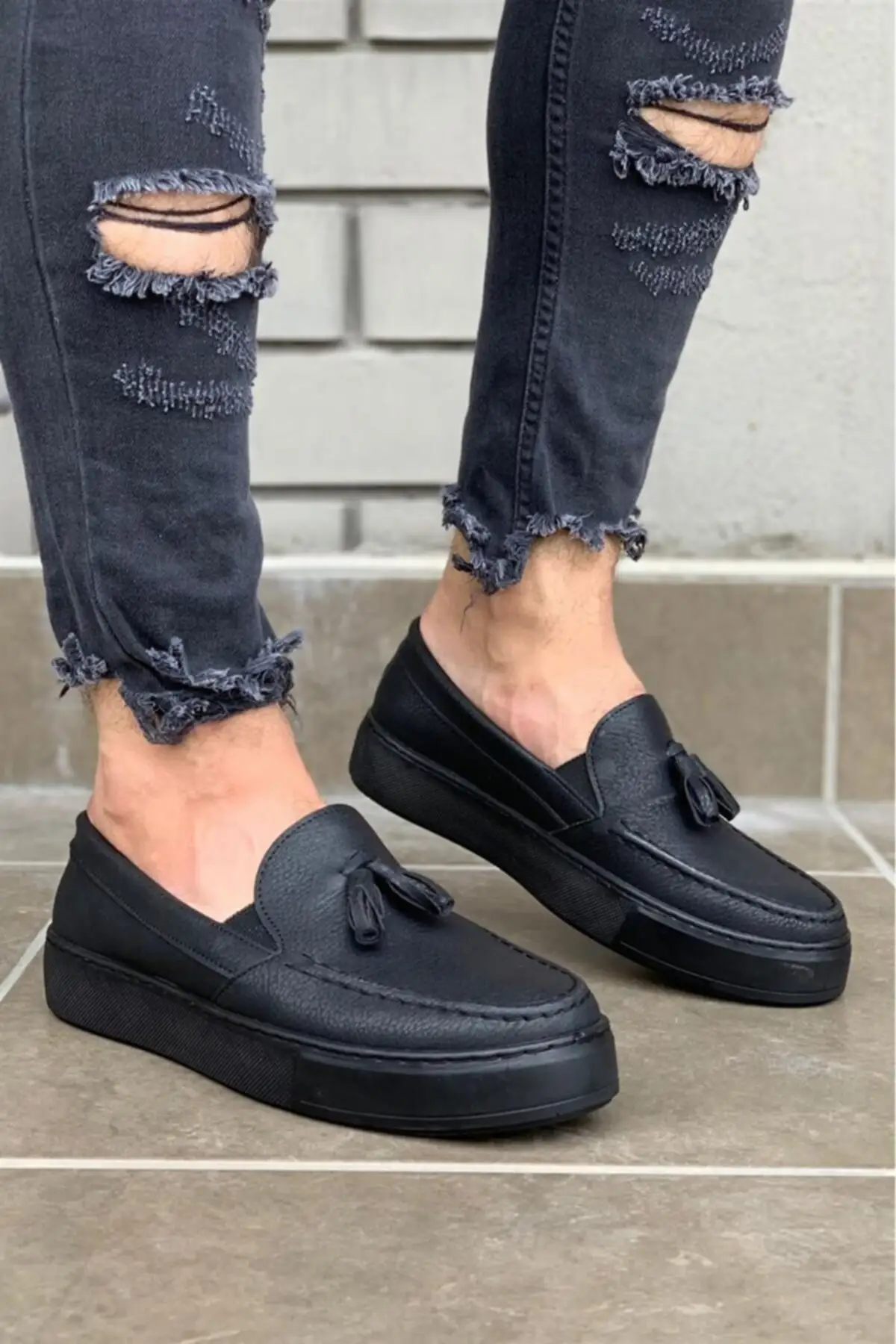 Men Black Casual Sports Classic Shoes loafer stylish special occasions wearable comfortable light breathable field loafer sneaker