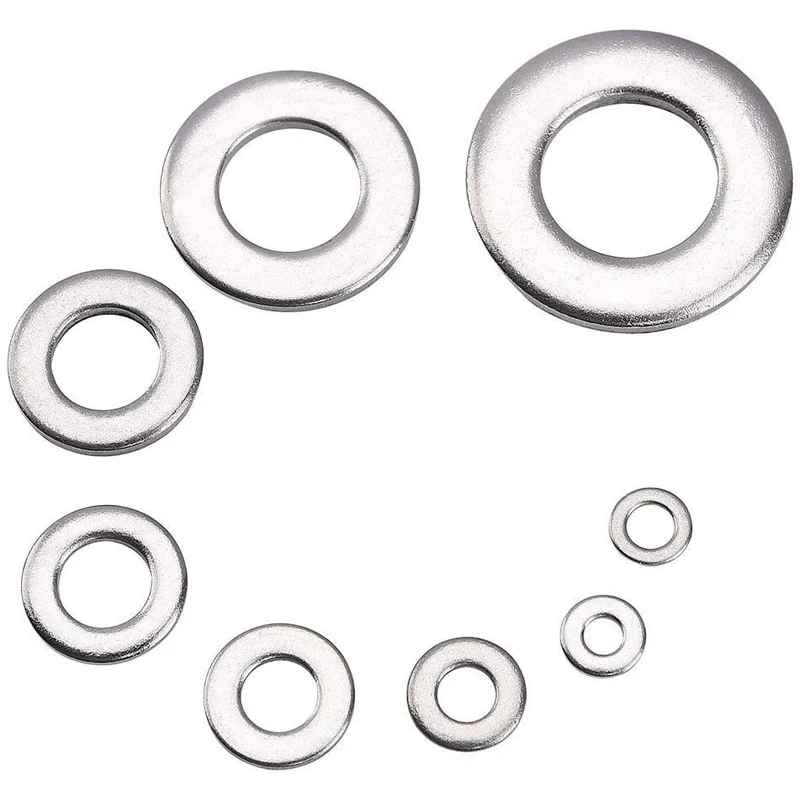 360 stücke Edelstahl Abdichtung Feste Dichtung Waschmaschine M2 M 2,5 M3 M4 M5 M6 M8 M10 Sump Stecker Öl für Allgemeine Reparatur Dichtung Ring Set