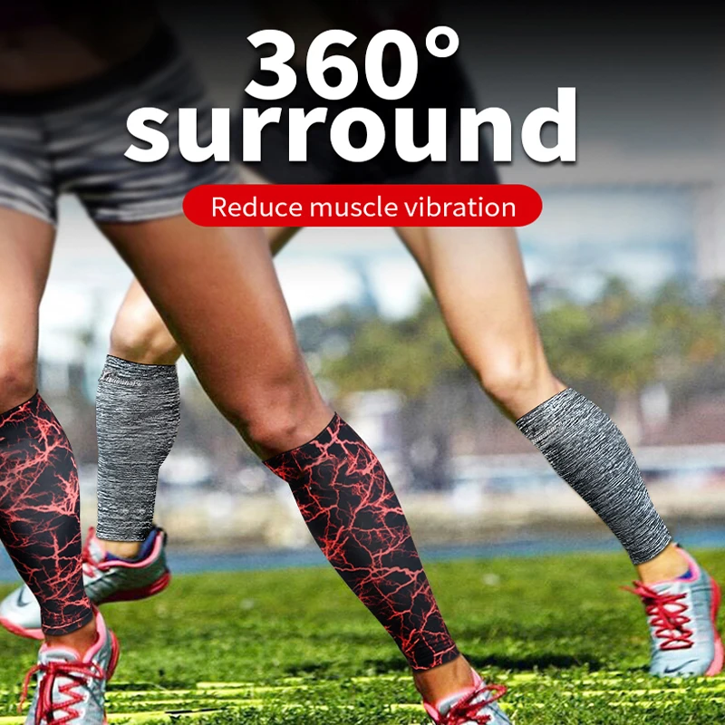 Men Women Teens Camo Football Basketball Tennis Calf Sleeves Compression Cycling Leg Warmers Soccer Sports Leggings Custom Logo