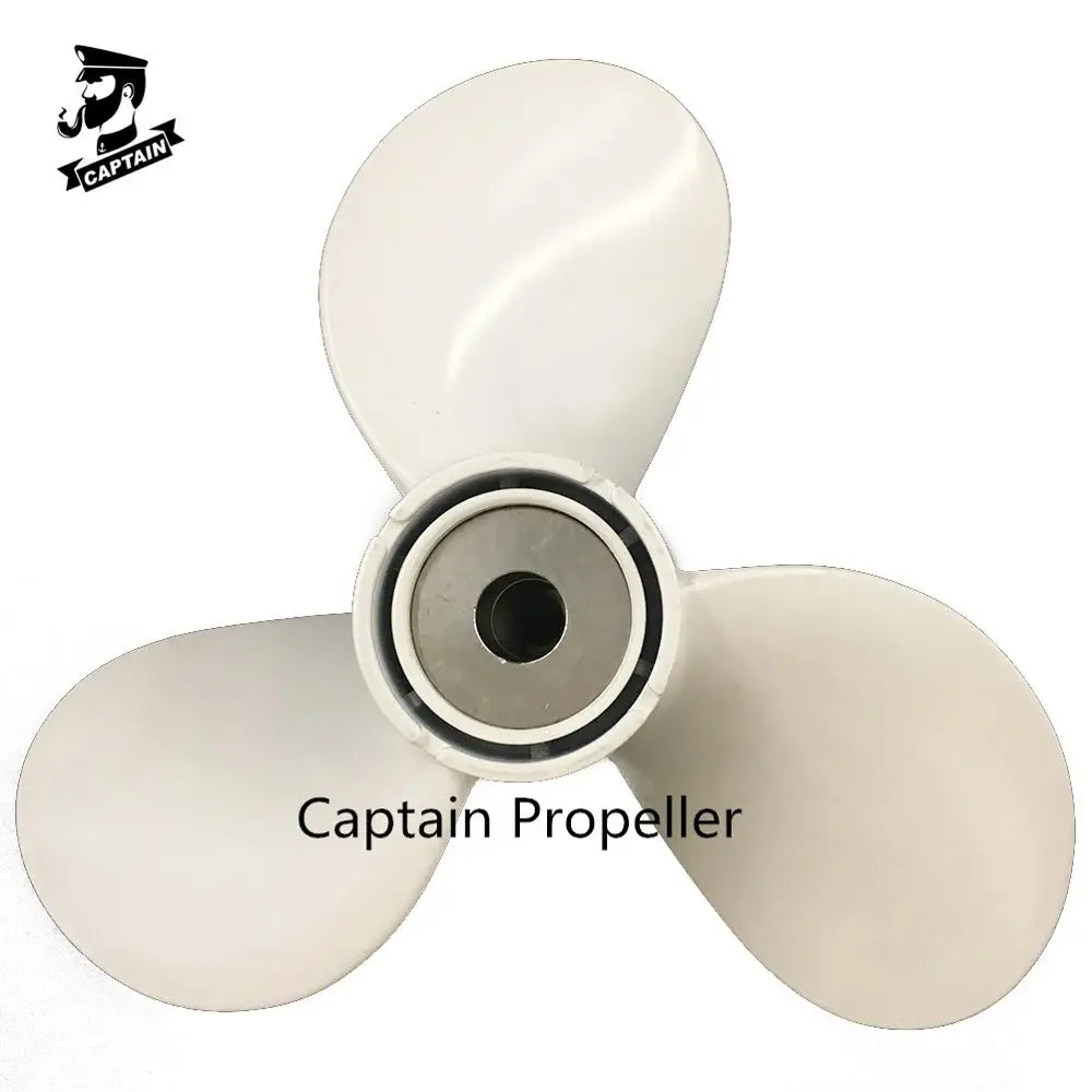 Captain Propeller 11 1/2x12-H 676-45943-62-EL Fit Yamaha Outboard Engines Pin Drive 40HP Aluminum Spline RH