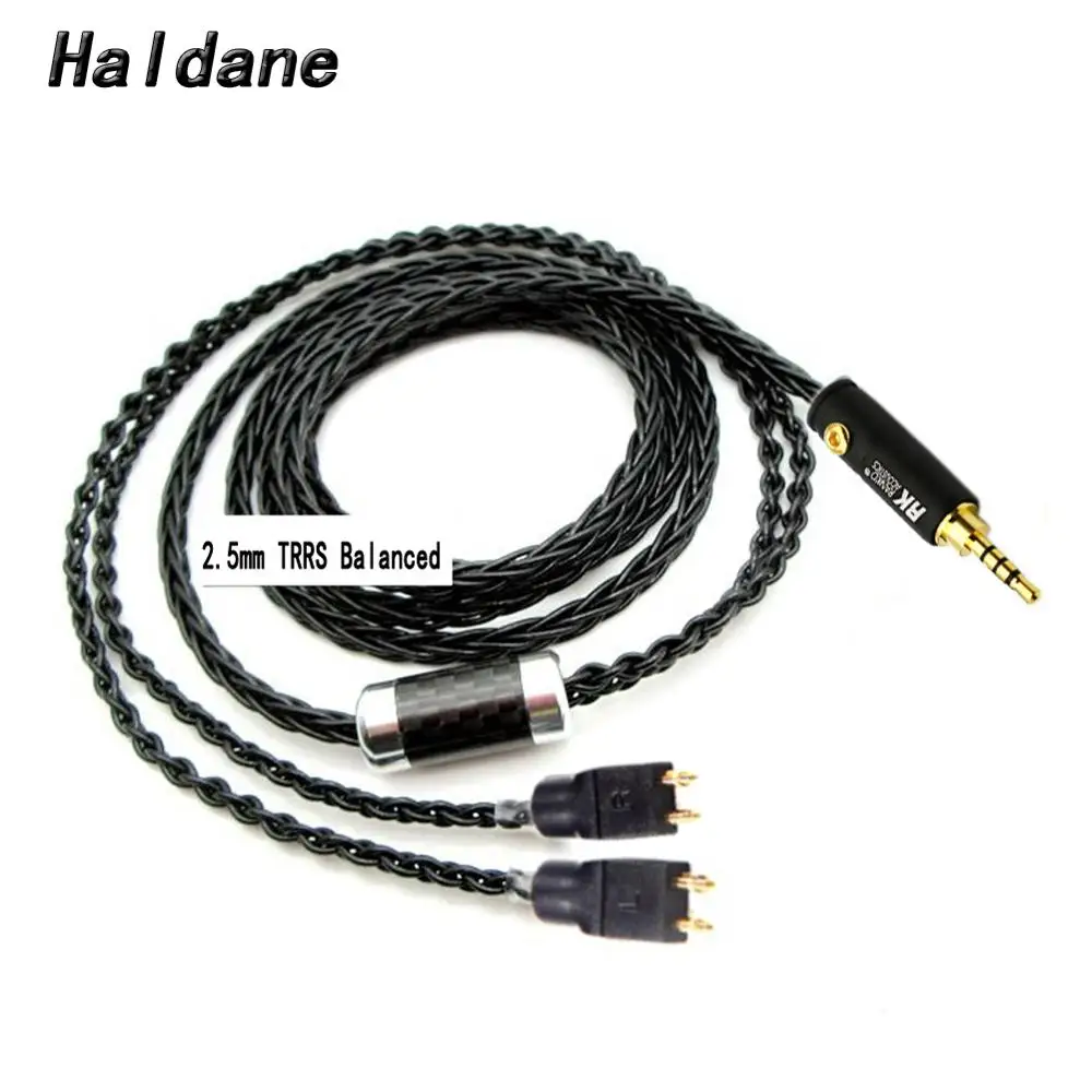 

Haldane 3.5/2.5/4.4mm/4pin XLR Balanced 8core Silver Plated Headphone Upgrade Cable for MH-NH205 FitEar MH334 MH335DW togo334