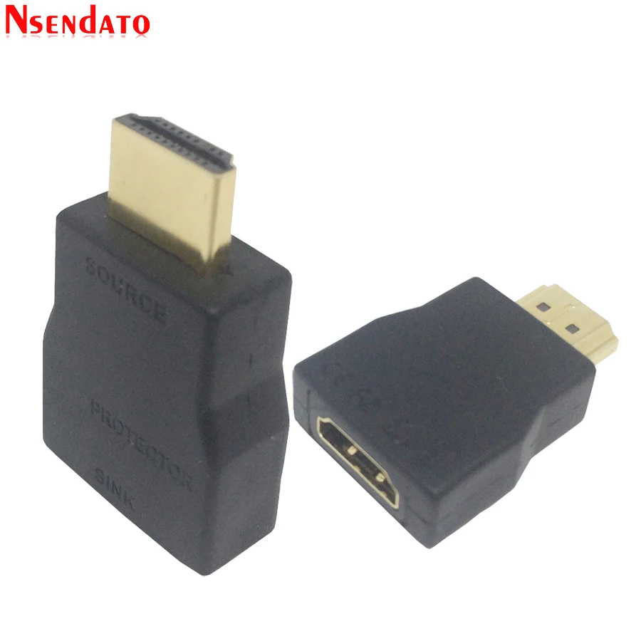 Mini Przenośna Ochrona Przed Przepięciami HD z Zabezpieczeniem Przed Przepięciami ESD i Błyskawicami, Adapter Złącza Kompatybilny z HDMI, Obsługa HDCP, HDTV, DVD, PC