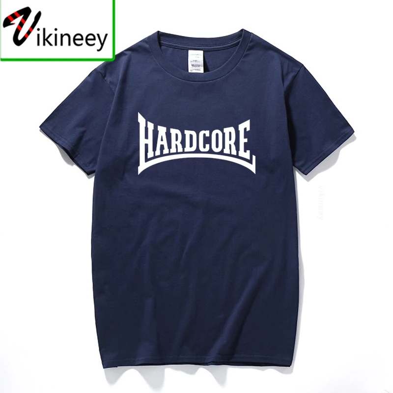 Europe Size XXL Hardcore T-shirt Men Fashion Hardcore T shirt Cool Fun Hardcore Tshirts Short Sleeve Cotton Tees Camisetas Homme