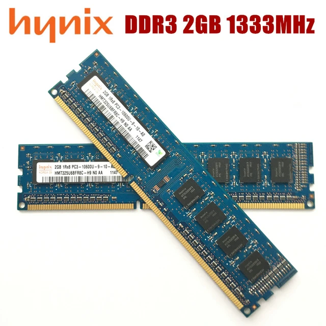 Hynix Chipset 2G 2GB 1R 2RX8 PC3 10600U DDR3 1333MHZ PC Computer Desktop RAM Desktop memory 2G PC3 10600U DDR3 1333 RAM AliExpress