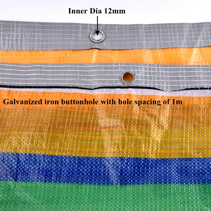 PE 4-Colors Striped Tarpaulin Pet Dog House Shed Rainproof Cloth Sunshade Sail Cover Outdoor Awning Home Window Waterproof Cloth