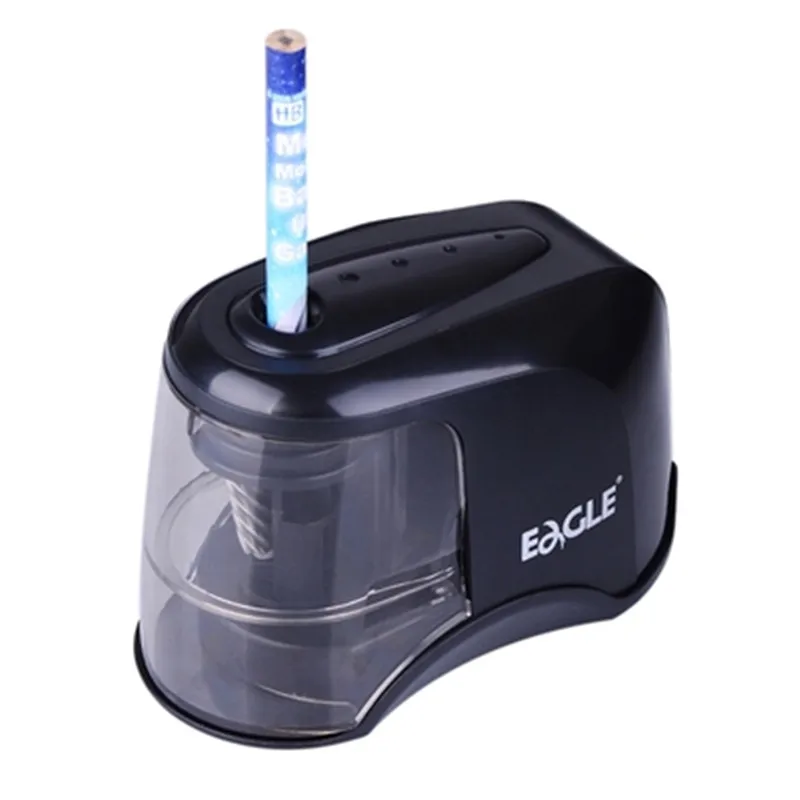 Eagle Creative Electric Auto Pencil Sharpener Student School Stationery Automatic Pencils Sharpener Battery/USB Charge Powered