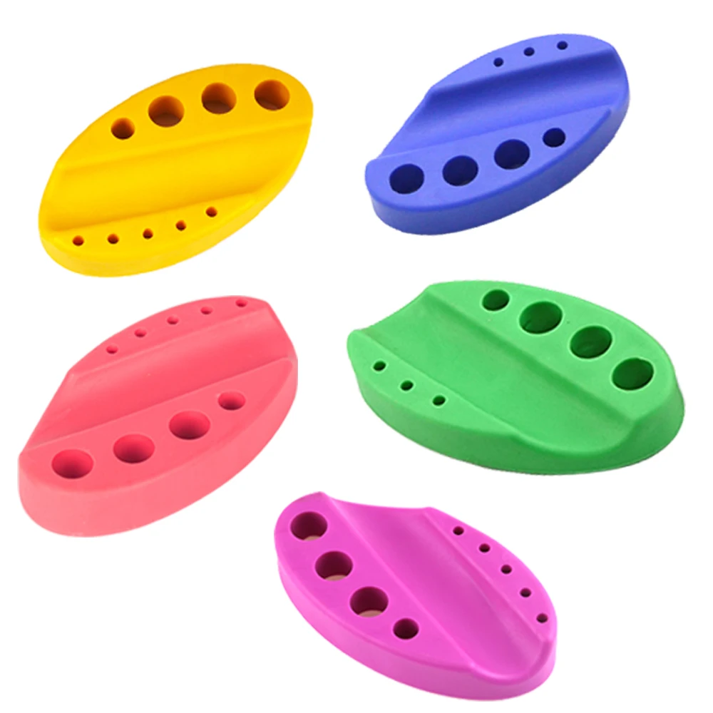 

5 Colorful Oval Silicone Pigment Cup Cap Rack Permanent Tattoo Ink Cup Tattoo Machine Holder Stand Tattoo Accessories