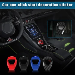 Car Engine Start Button Protective Cover Universal Push Start Ignition Decorative Cover Practical Car Accessories