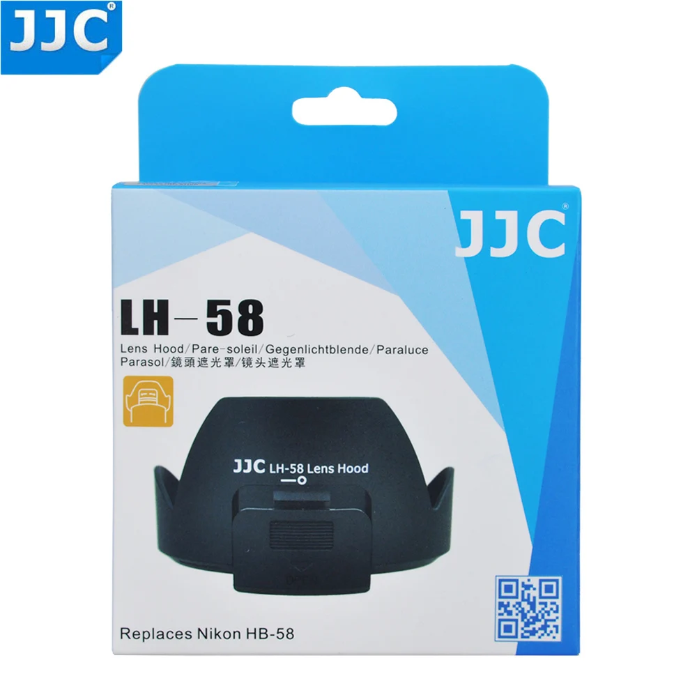 JJC Reversible Lens Hood for Nikon AF-S DX NIKKOR 18-300mm f/3.5-5.6G ED VR Lens With CPL ND Filters Adjust Window Replace HB-58