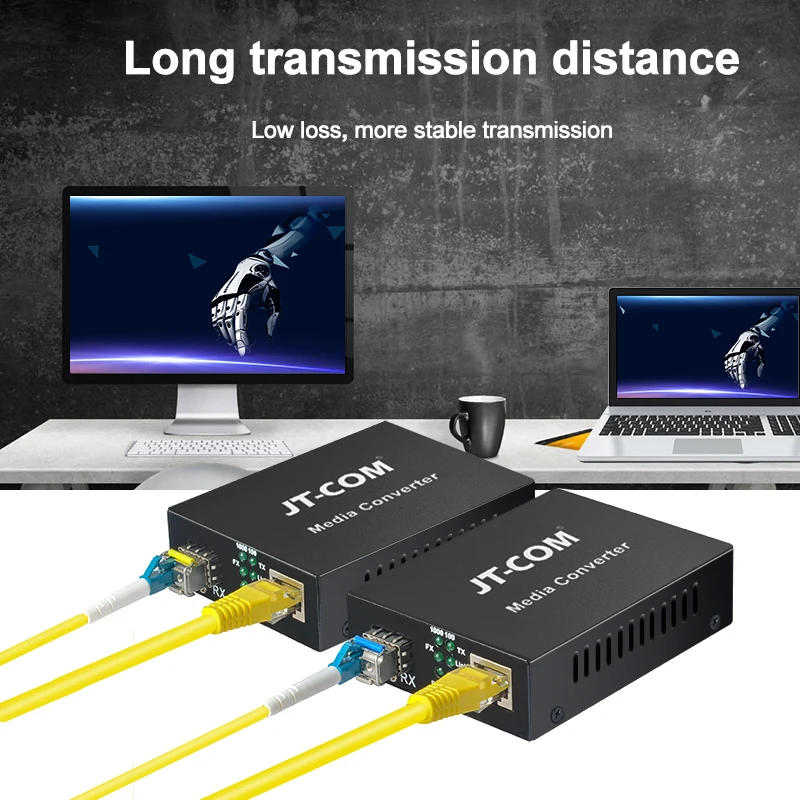 1Gb SFP ไฟเบอร์ RJ45 Fiber Optic Media Converter 1000Mbps SFP Fiber สวิทช์ SFP โมดูล Cisco/Mikrotik/Huawei