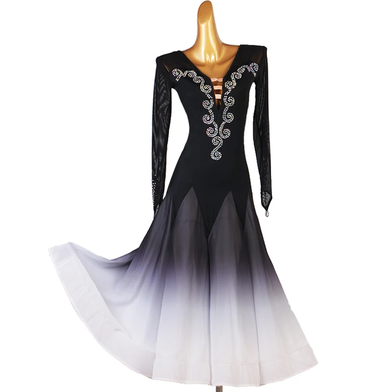 

Women Ballroom Dance Practice Dresses Competition Tango Waltz Smooth Quickstep Dance Dress