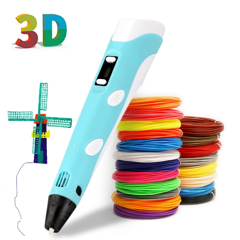 

3D Ручка для печати 5 в 2 а 3D Ручка Карандаш DIY 3D Ручка для рисования с ABS/PLA нить для детского образования хобби игрушки подарок на день рождения