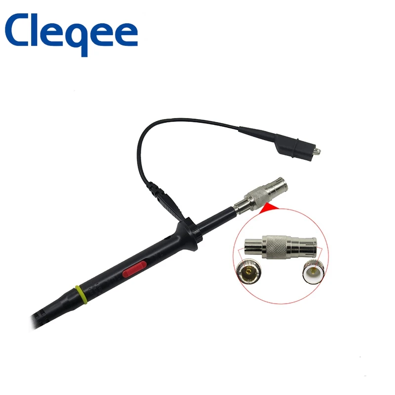 Cleqee P7200 200MHz راسم الذبذبات التحقيق X1/X10 BNC التوصيل غطاء حماية نطاق التحقيق DC-200MHz مع حلقات اللون