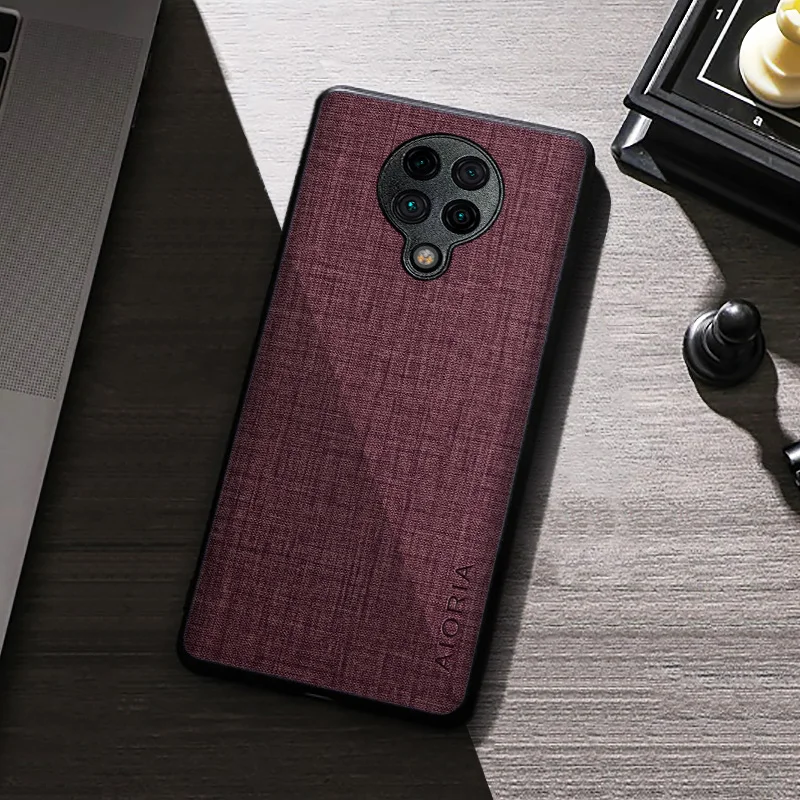 Case For Xiaomi Poco F2 Pro Redmi K30 Pro Ultra Premium Cloth Fabric Texture Protective Back Cover for poco f2 pro phone case