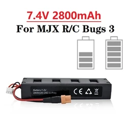 Original Battery For MJX R/C Bugs 3 7.4V 2800mah 25C Li-po Battery for MJX B3 RC Quadcopter Drone Spare Parts Accessories 1pcs