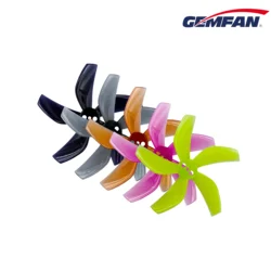 GEMFAN D51 5-Blade Propeller 2020 2x2 PC Props 1.5mm for Mini RC FPV Racing 1204 Motor Freestyle Tinywhoop 2inch Drone 8Pair/16P