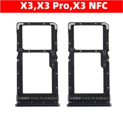 For Xiaomi Poco X3 , X3 Pro , X3 NFC Sim Tray Sim Card Tray Holder Sim SD Card Slot Holder Replacement Parts