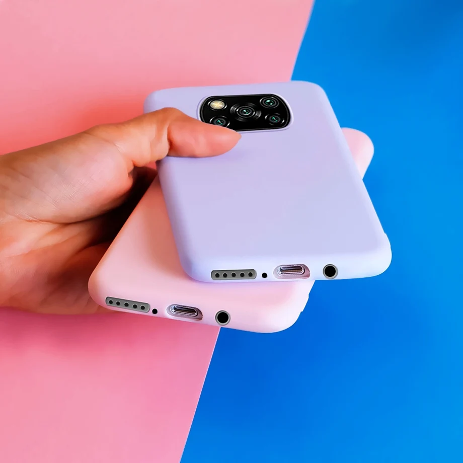 For Xiaomi Poco X3 NFC Case Shockproof  Solid Soft TPU Bumper Coque For Xiaomi Poco x3 Pro x 3 NFC Cover Shell POCOX3 Funda Capa