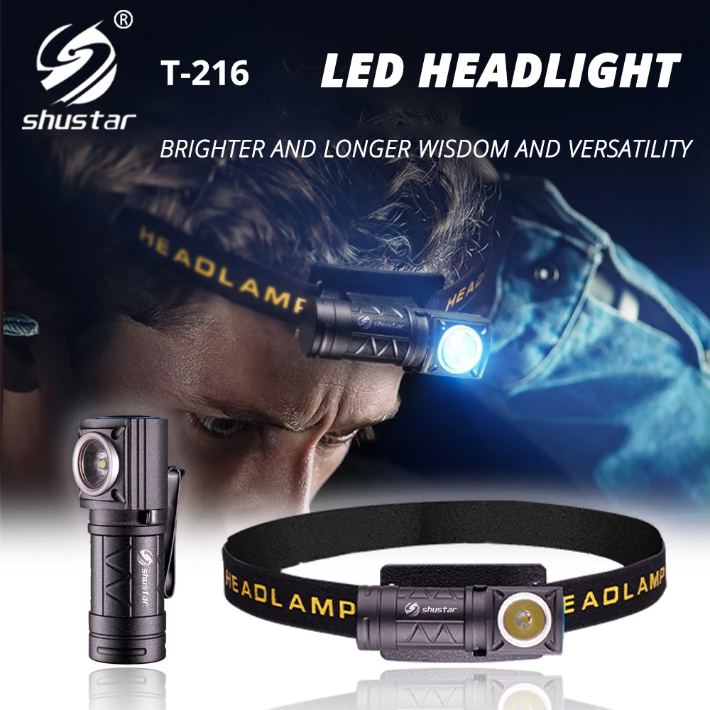 MINI LED Headlamp with XPG Super Bright Bulb Detachable Headlight 550 Lumens Can Illuminate 300 Meters Use 16340 Lithium Battery