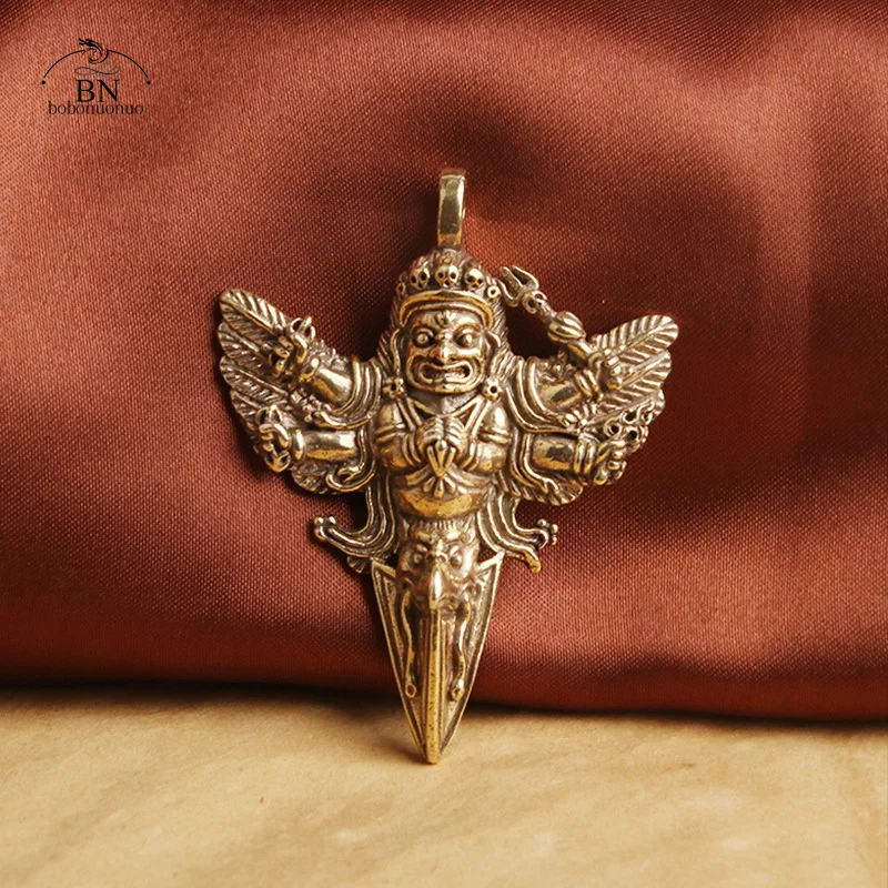 النحاس Vajra-Yakst مدقة Vajra التماثيل الحبل السحر البوذية التبتية المعلقات النحاس مفتاح السيارة معلقة ديكورات المنزل معلقة #1