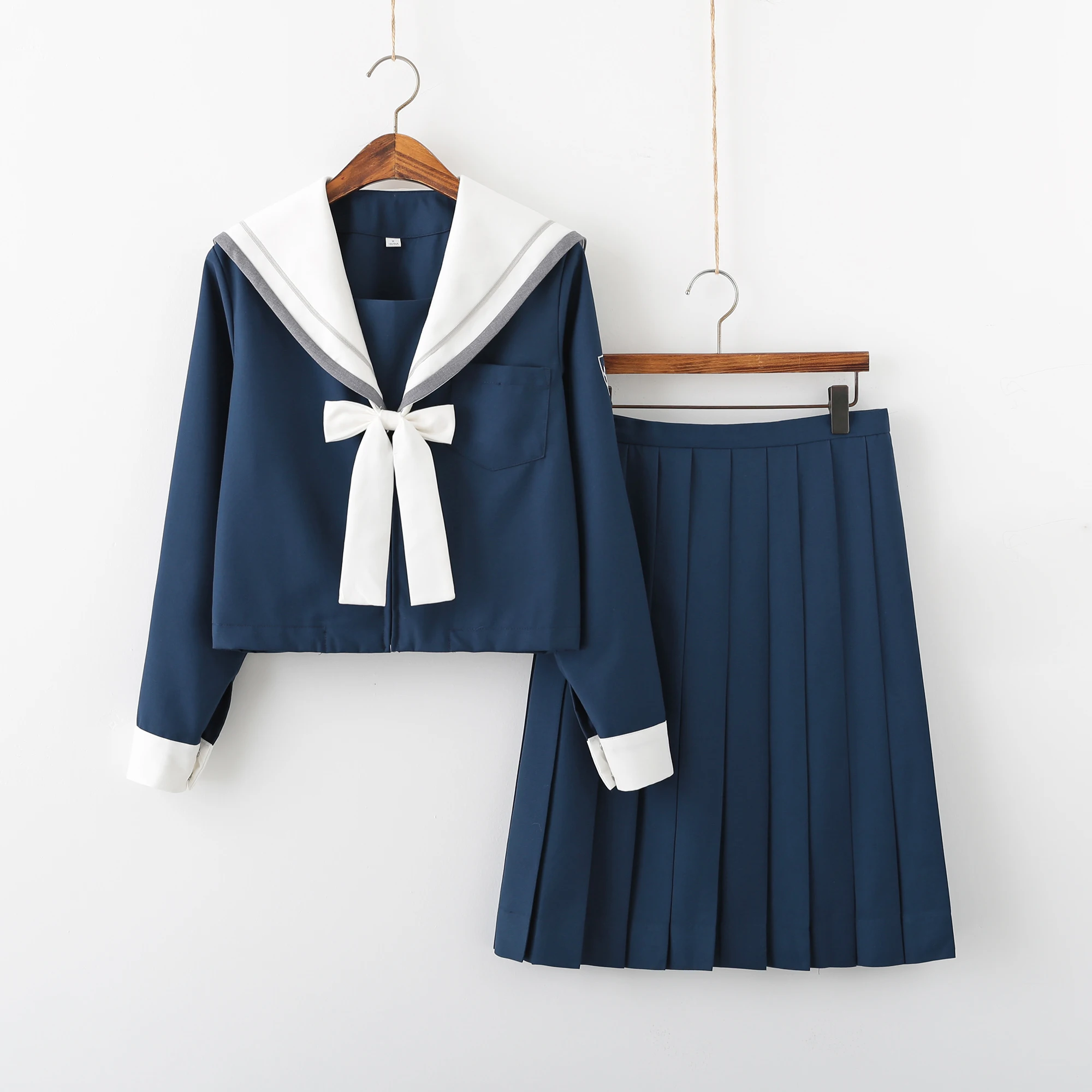 Blu Navy Sailor Anime gonne uniforme scolastica giapponese moda stile coreano Kawaii Girl Cosplay laurea giappone camicia abbigliamento