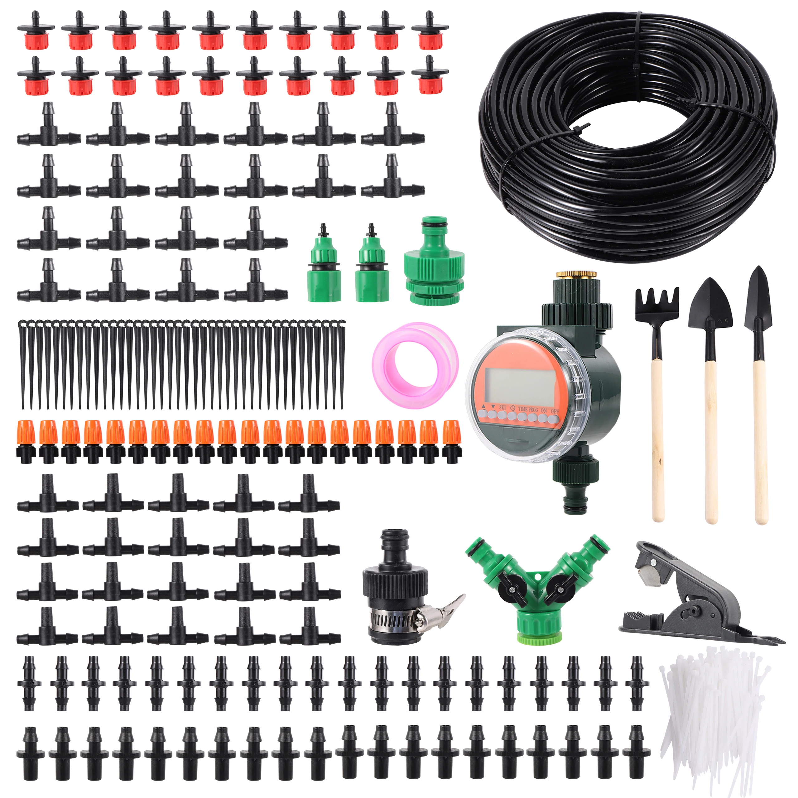 

Garden Irrigation Timer, Automatic Watering Kit, Transplanting Tool, Cooling Landscaping Kit, Lawn Potted Sprinkler System