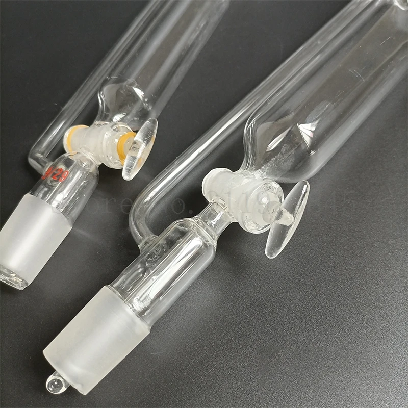 1Piece 25ml to 1000ml Lab Glass Constant Cylindrical shape separating funnel Constant pressure dropper funnel with GLASS Piston