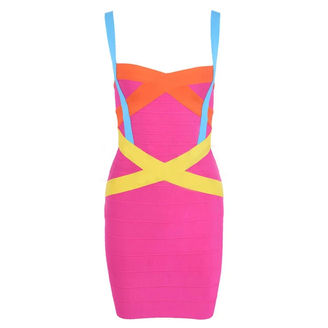Robe de bandage sexy pour femme, ceinture en fibrspaghetti, stretch, club de fitness, robe de soirée, mini batterie, couvre-chef éducatif, Noël, automne