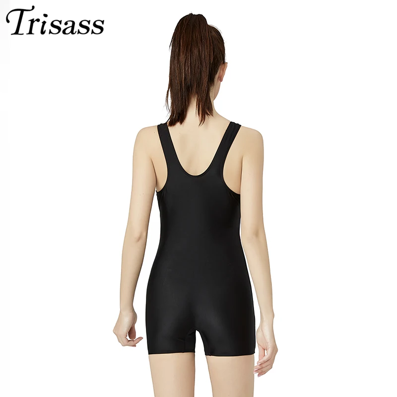 Trisass 2020 New Professional Swimwear Women\'s One Piece Swimsuit Push Up Sports Swimming suit Backless Bathing suit M-XXL