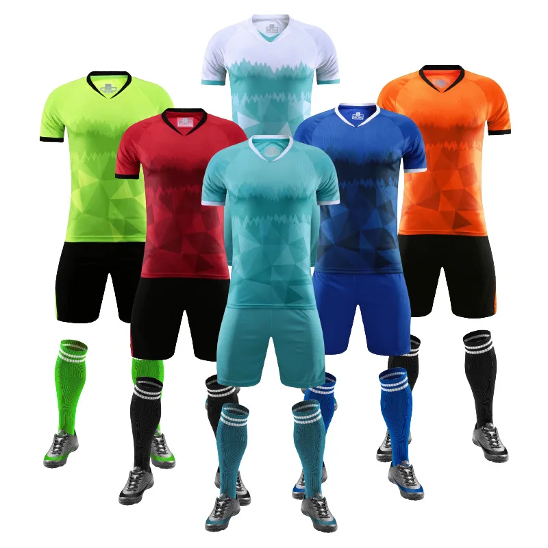 Maillot de football Men Sports Shirts shorts Children Soccer jerseys Team Training sportswear Custom Uniform Mens sport clothes