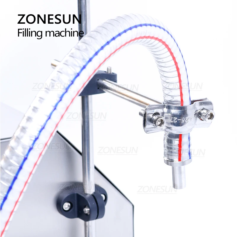 ZONESUN شبه التلقائي الصالحة للأكل السمسم الفول السوداني مجموعة التزود/تعبئة بالزيت زيت النخيل الزجاج PET زجاجة السائل وزنها ماكينة حشو