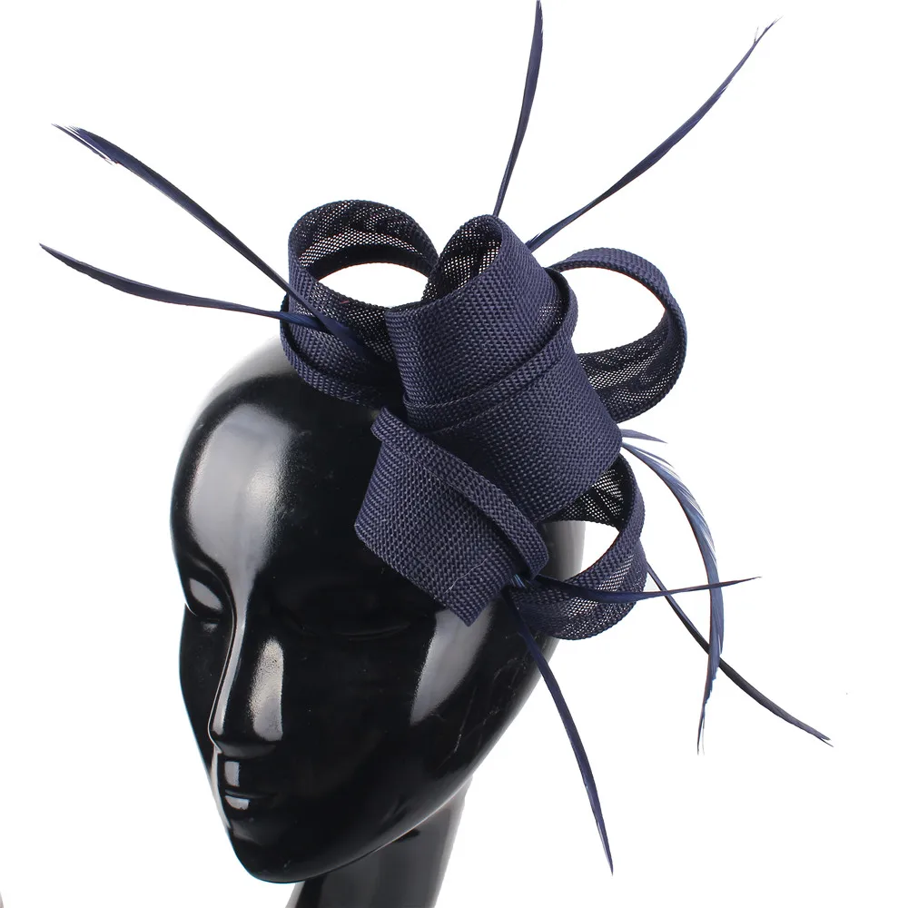 Women Nice Wedding Fascinator Headwear Bride Elegant Mariage Fashion Headdress Party Dinner Ladies Feathers Hair Accessories