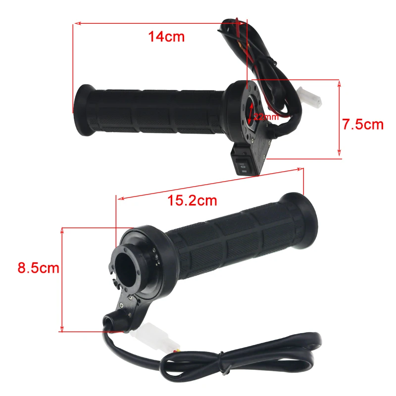 MotoLovee 12V 22mm Motorcycle Heating Grips Handlebar Electric Hot Heated Grips Handlebar Warmer ATV Bike Handlebar Warmers